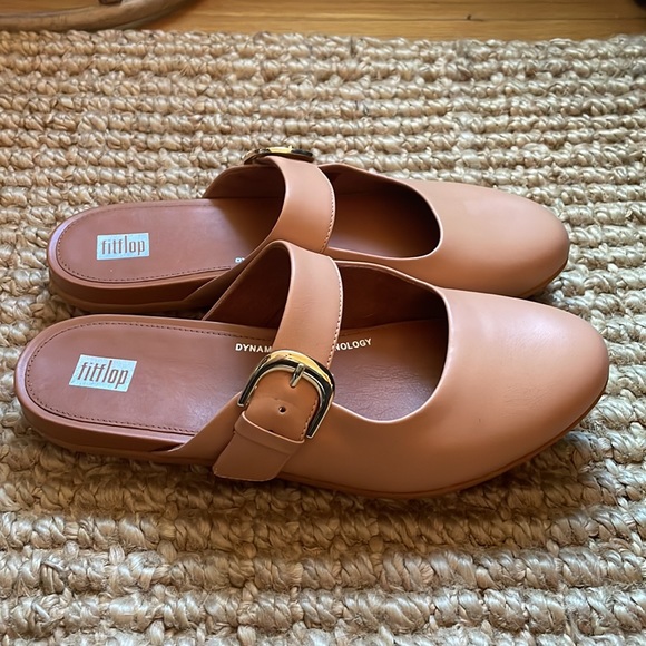 Fitflop Allegro Mules in Tan Leather - Picture 3 of 6